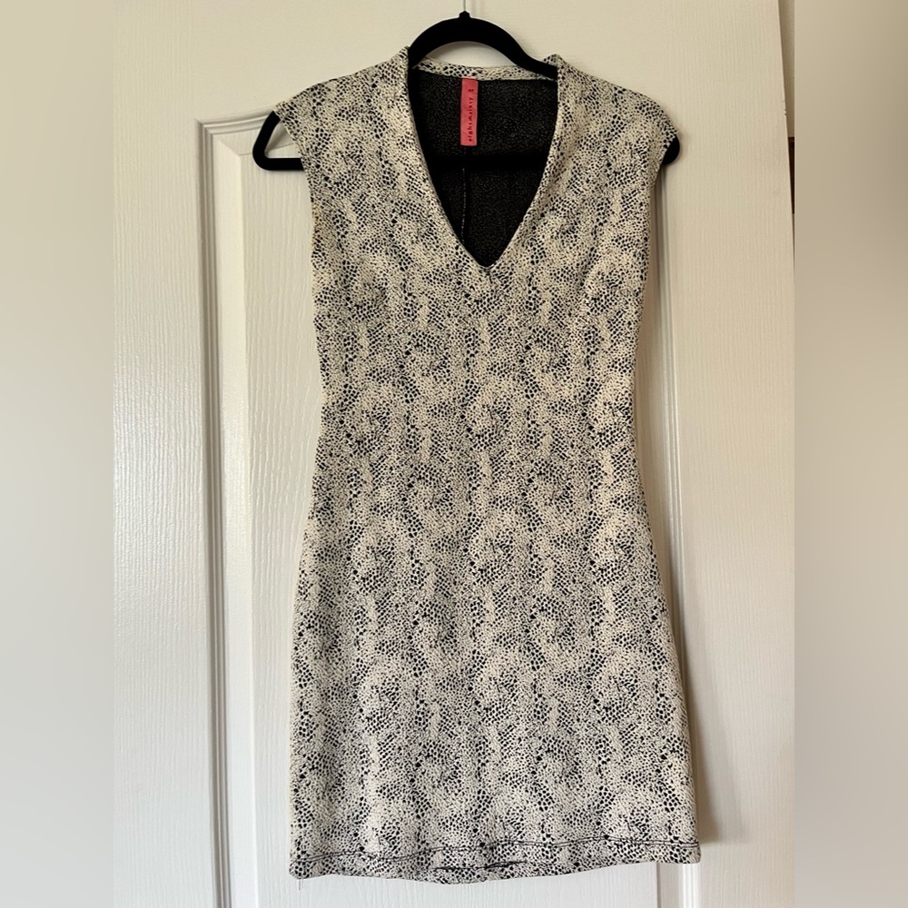 Eight Sixty V-neck Bodycon Mini Dress